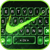 Тема для клавиатуры Green Neon Check
