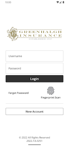 Android application Greenhalgh Insurance Mobile screenshort