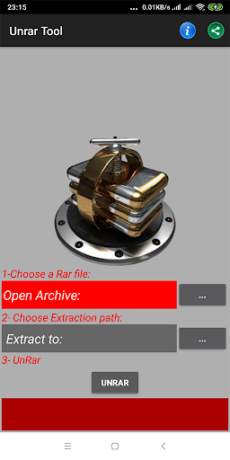 UnRar Tool Screen 2