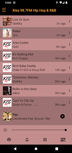 Android application Kiss 98.7 Rap, Hip Hop & R&B screenshort