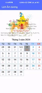 Lịch âm 2024 - Ghi chú Lịch Âm