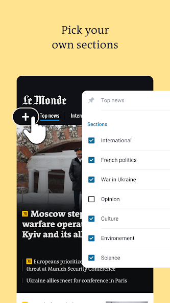 Le Monde, Live News banner