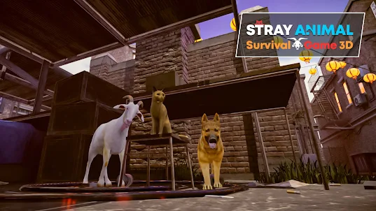 길 잃은 동물 생존 게임 3D