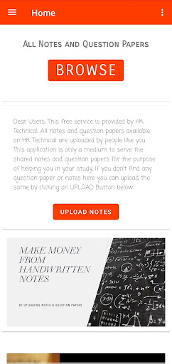 Android application HKT PGIMS Notes Question Paper screenshort