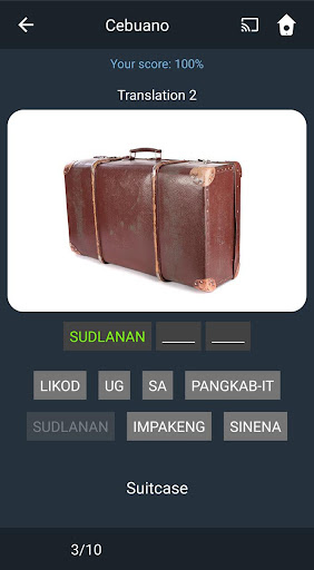 Screenshot of Learn Cebuano. Speak Cebuano.