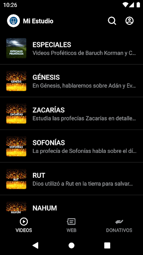 Android application Mi Estudio Bíblico screenshort