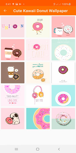 Sweet Kawaii Donut Wallpaper Screen 3