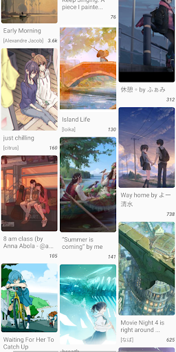 Android application MoBooru screenshort