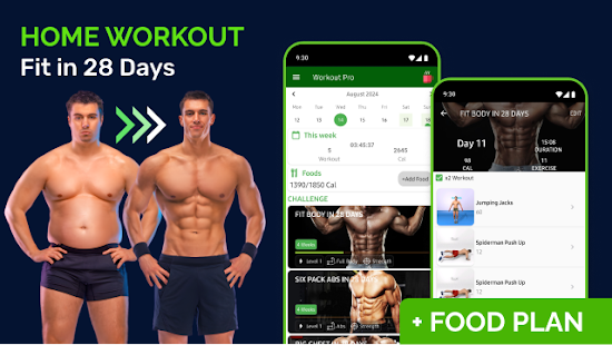 Home Workout - Fit in 28 Days Screenshot