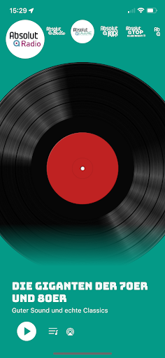 Android application Absolut Radio screenshort