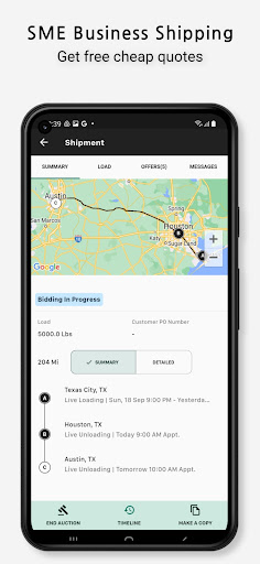 Android application Pik 'n' Ship Business Shipping screenshort