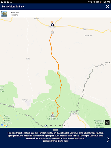 Screenshot of Visit Big Bend!