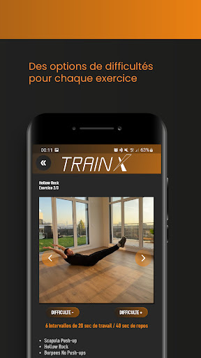TrainX Screen 3