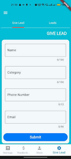 Venture Growth Network Screen 2