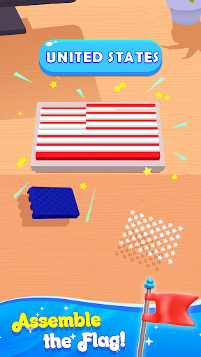Drop Fit: World Flag Puzzle Screen 2