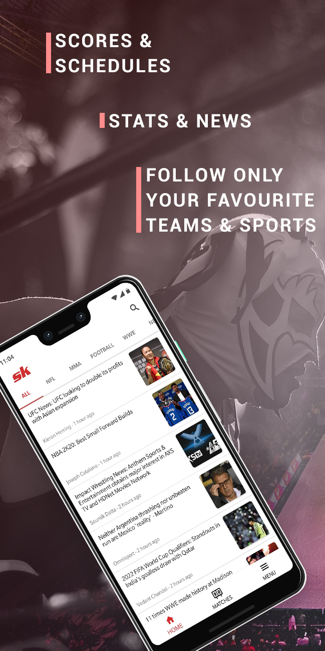 Android application Sportskeeda screenshort