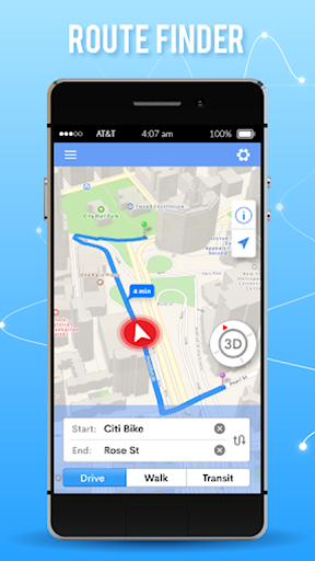 Android application GPS Maps, Directions & Routes screenshort