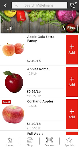 Screenshot of Mittelman's Supermarket