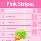 GO SMS Pink Stripes icon