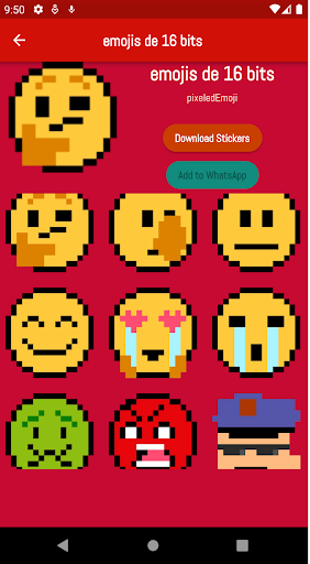 Pixels Stickers Screen 2