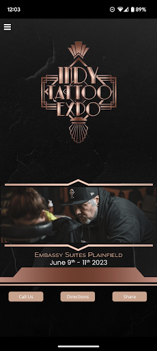 Android application Indy Tattoo Expo screenshort