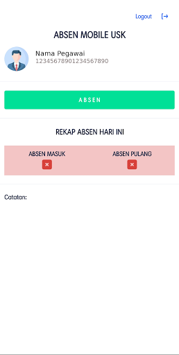Aplikasi Presensi Pegawai USK Screen 3