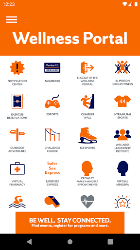 Android application Syracuse University Wellness screenshort