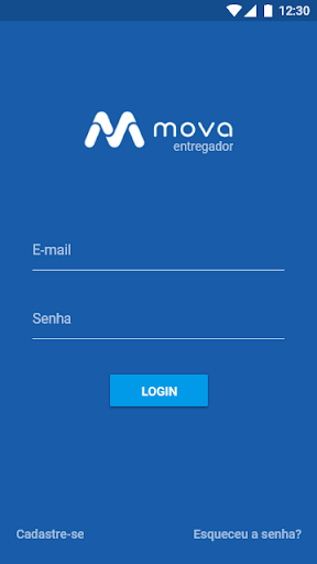 Android application Mova - Entregador screenshort