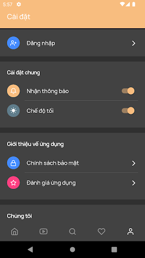 Android application Điểm tin Địa phương screenshort