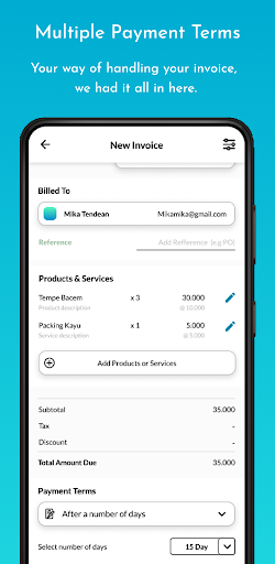 Mauju Invoice Screen 2