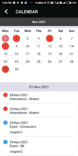 Shloka School Parent App Screen 3