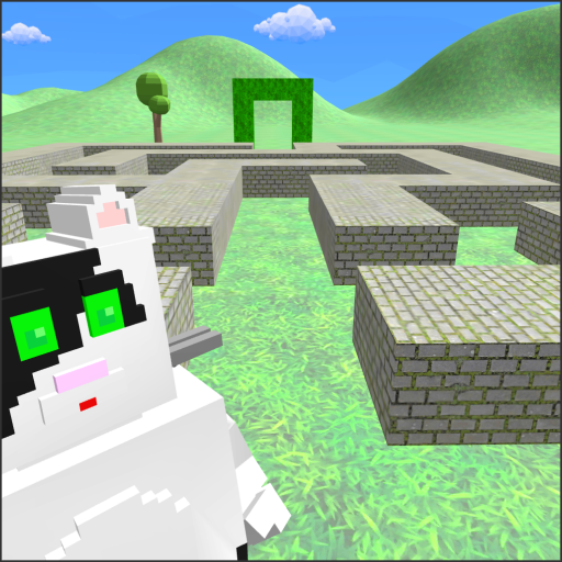Maze Cat 3D logo
