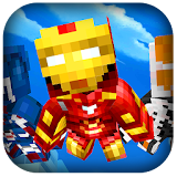 Free 3D Iron-man Craft Fight icon