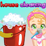 Princess game for kids- baby house cleaning games