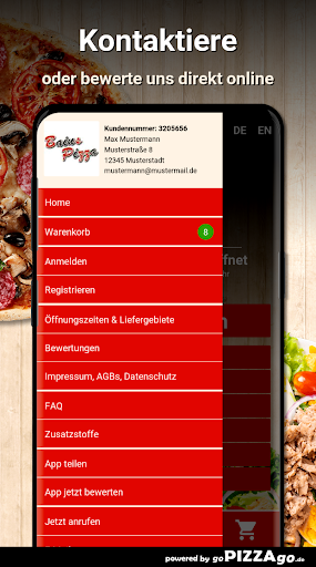 Bains Pizza Service Schwabmünc Screen 3
