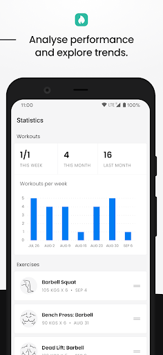 Screenshot of FitHero - Gym Workout Tracker