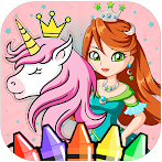 Princess Color: Doll Coloring