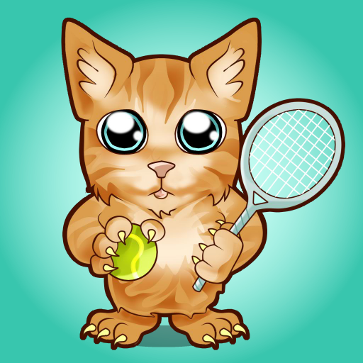 Cat Tennis Champion