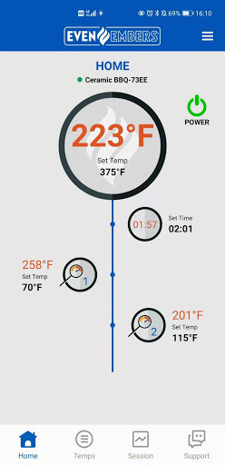Android application EvenEmbers BBQ screenshort