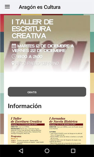 Android application Aragón es Cultura screenshort
