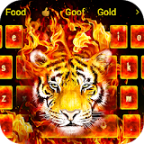 Hot Flame Tiger Keyboard Theme icon