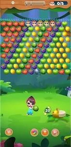 Bubble Shooter Fruits Girl