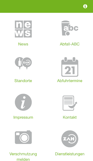 Android application ZAH screenshort