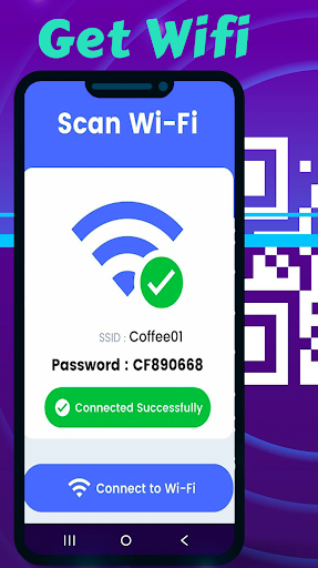 Android application WiFi QR Code Scanner & Barcode screenshort