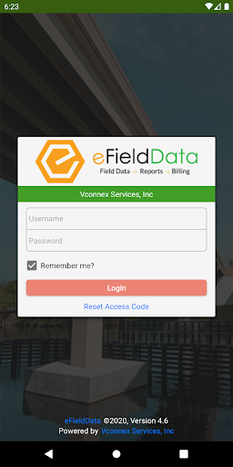 Android application eFieldDATA screenshort