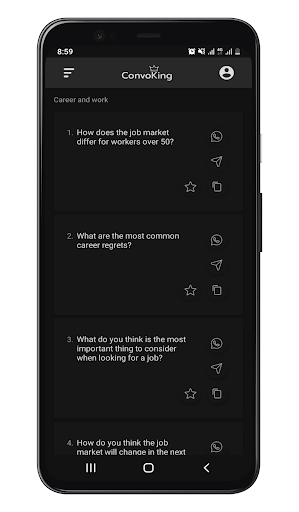 ConvoKing - Fun Chat Questions Screen 2