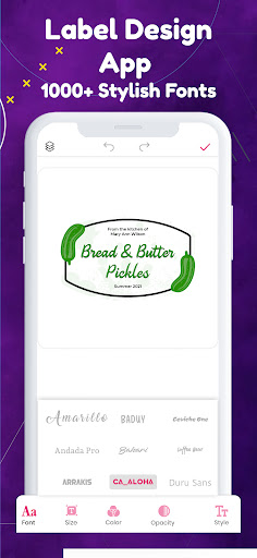 Screenshot of Label Maker Apps & Label Print