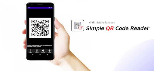 Android application Simple QR code Reader screenshort