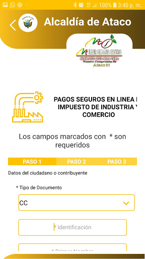 Trami App Ataco Screen 3
