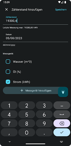 Meter Tracker Screen 3